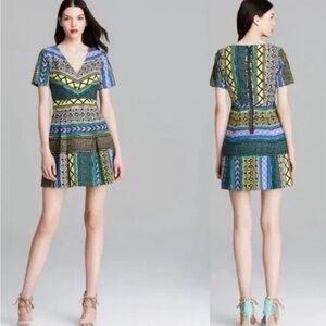 Anthropologie Plenty By Tracy Reese New Moon Dress Size 4 Blue Green Boho